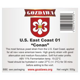 Drojdie Gozdawa Conan "East Coast Ale" 10 g