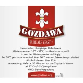Drojdie Gozdawa Pure Ale 10g