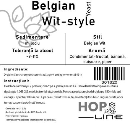 Drojdie Brewline Belgian Wit 1,5g