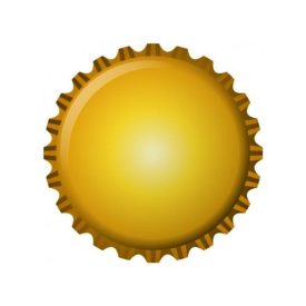 Capac metal pentru sticle de bere - auriu 500 buc