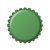 Capac metal pentru sticle de bere - verde 500 buc