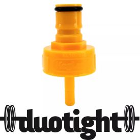     Conector din plastic FermZilla Post galben / Cap de umplere PET