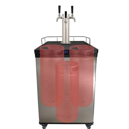 Set KegLand Kegerator cu 3 robinete
