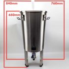 Fermentator conic din oțel inoxidabil KegLand – 32L